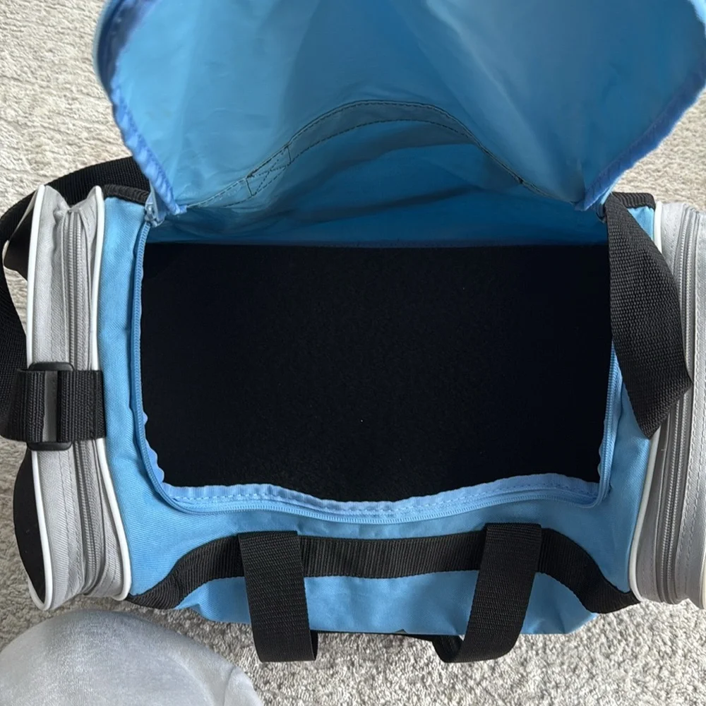 Gently Used Adidas Blue 2 Pocket 2Set Handles- Medium-Size-Heavier Weight Canvas
